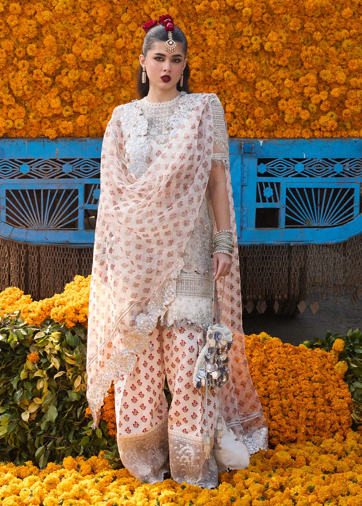 Hussain Rehar | Darlings Festive 25 | Zareen XS Ivory Organza