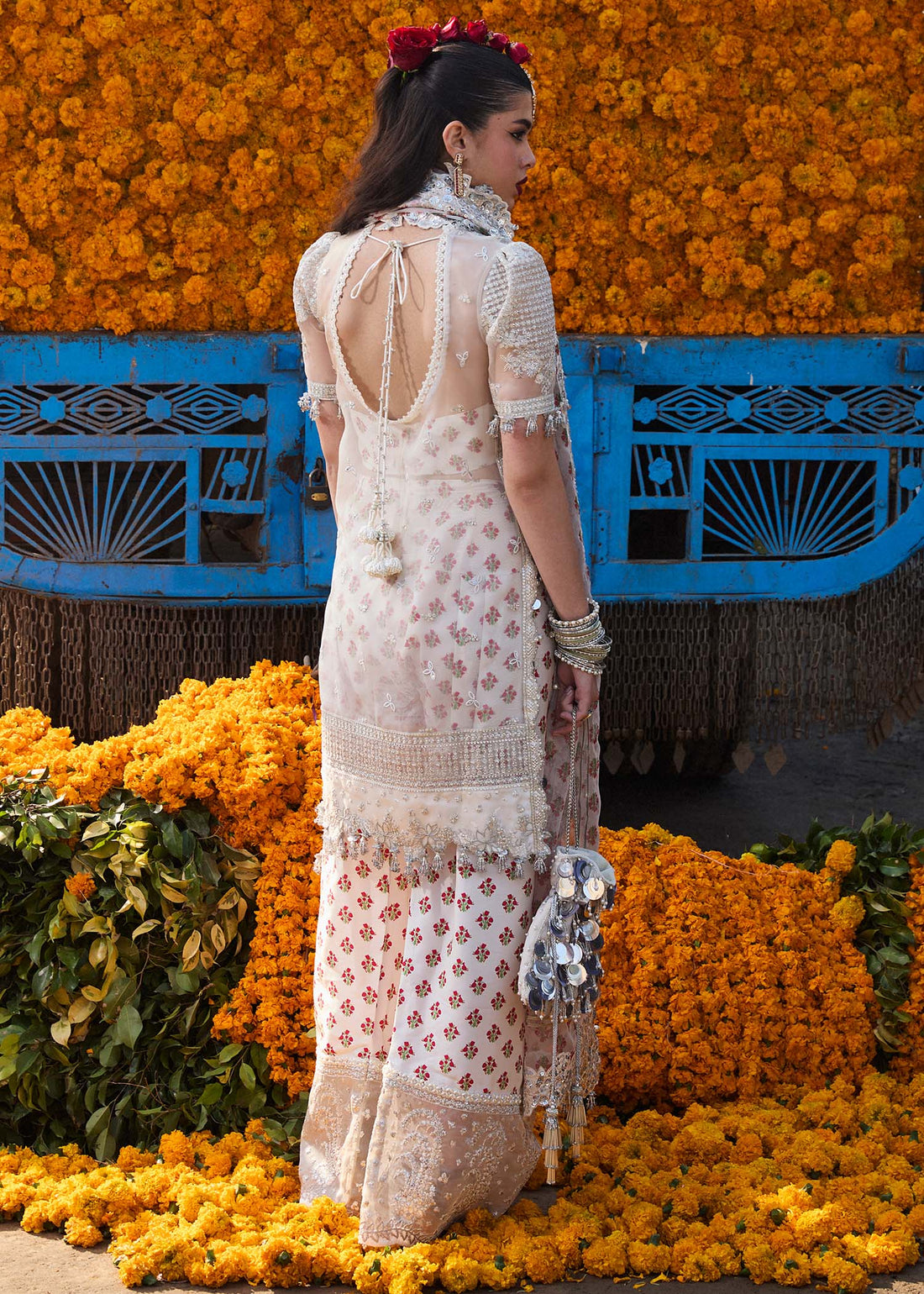 Hussain Rehar | Darlings Festive 25 | Zareen XS Ivory Organza