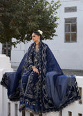 Hussain Rehar | Darlings Festive 25 | Safa M Navy Blue Organza
