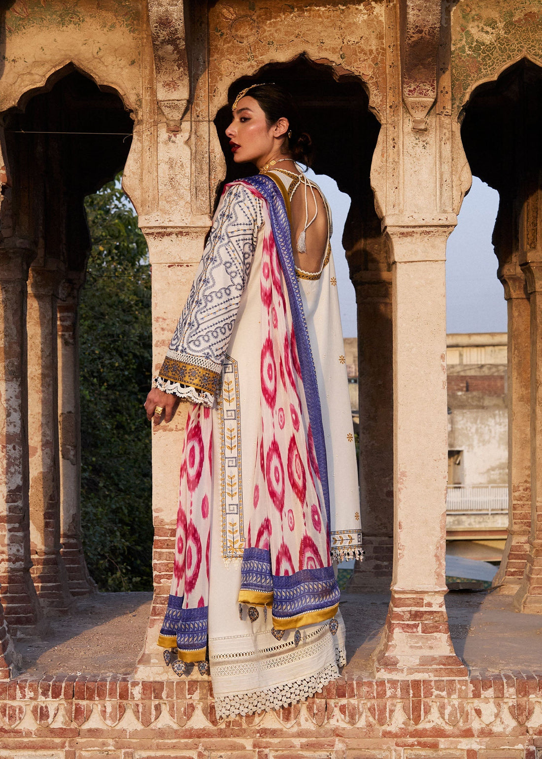 Hussain Rehar | Nirmal SS 25 | Motia XS Off White Lawn