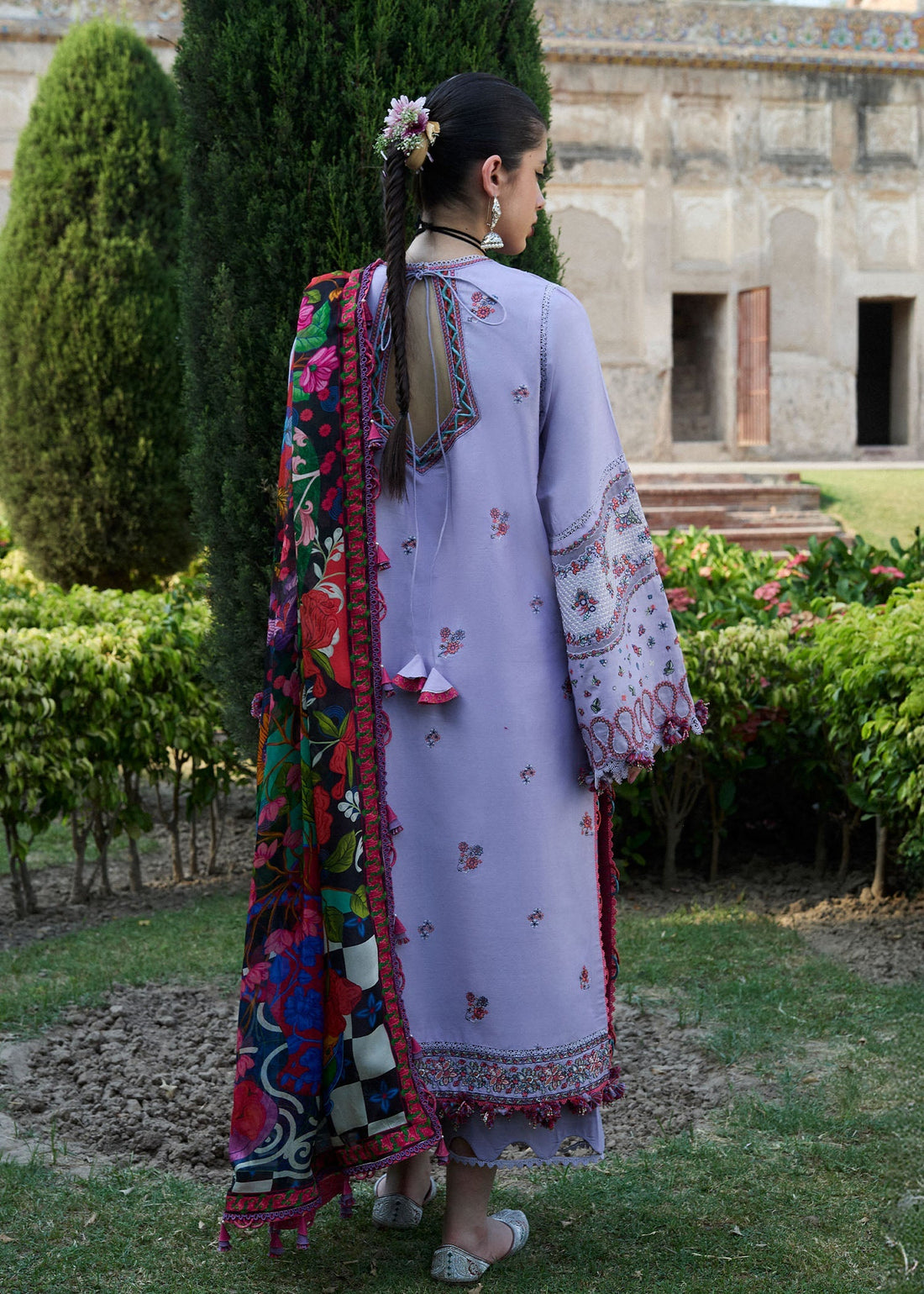 Hussain Rehar | Nirmal SS 25 | Inaya XS Light Lavender Lawn
