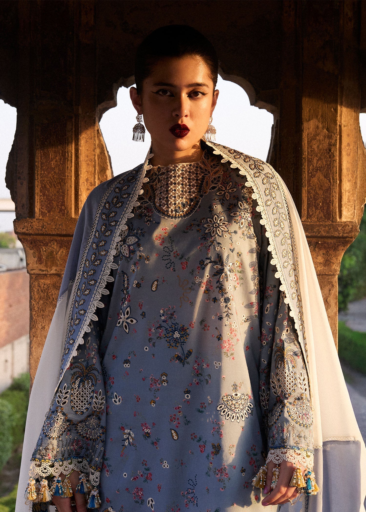 Hussain Rehar | Nirmal SS 25 | Fira M Light Lavender Lawn