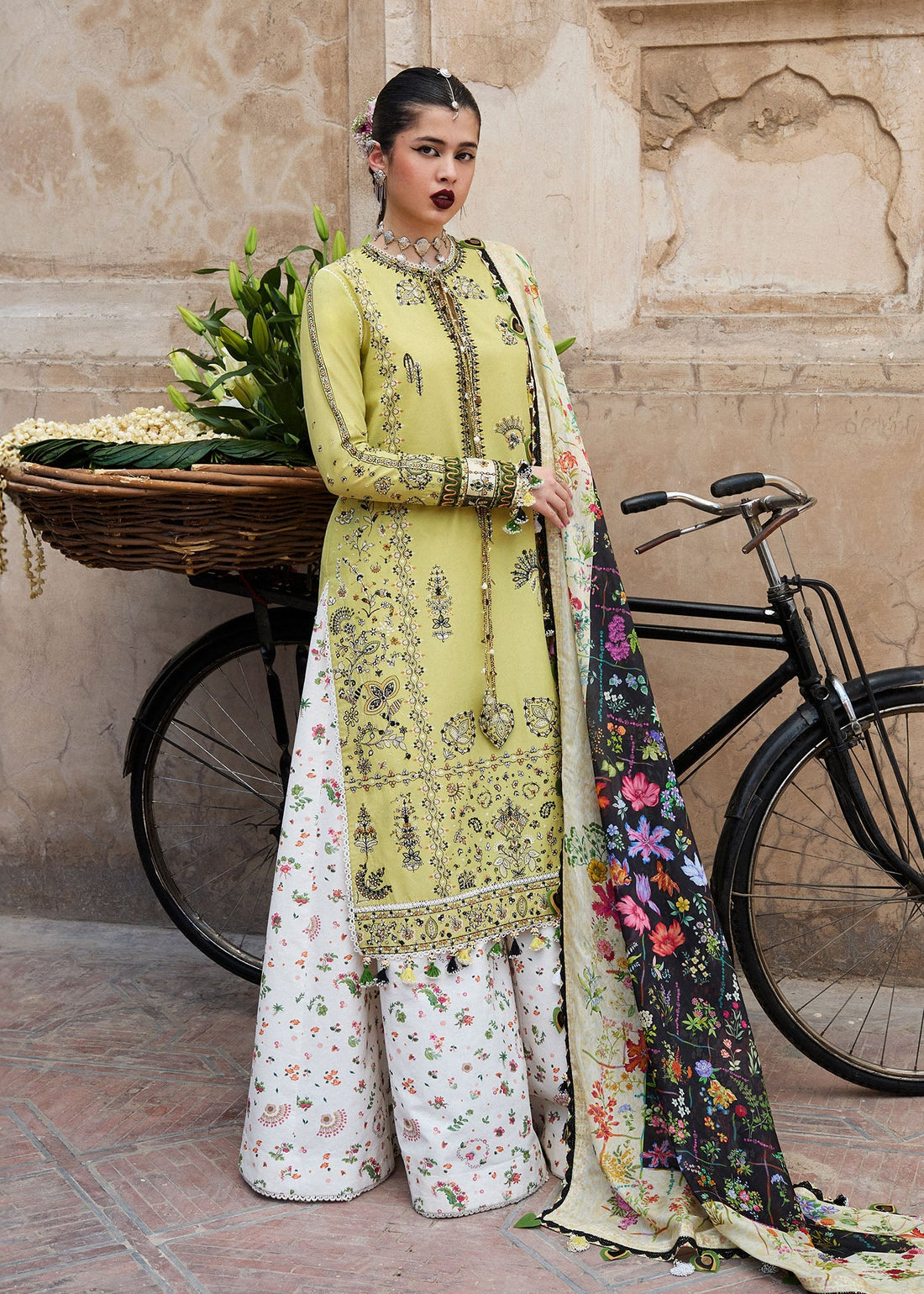 Hussain Rehar | Nirmal SS 25 | Suk XS Mint Green Lawn