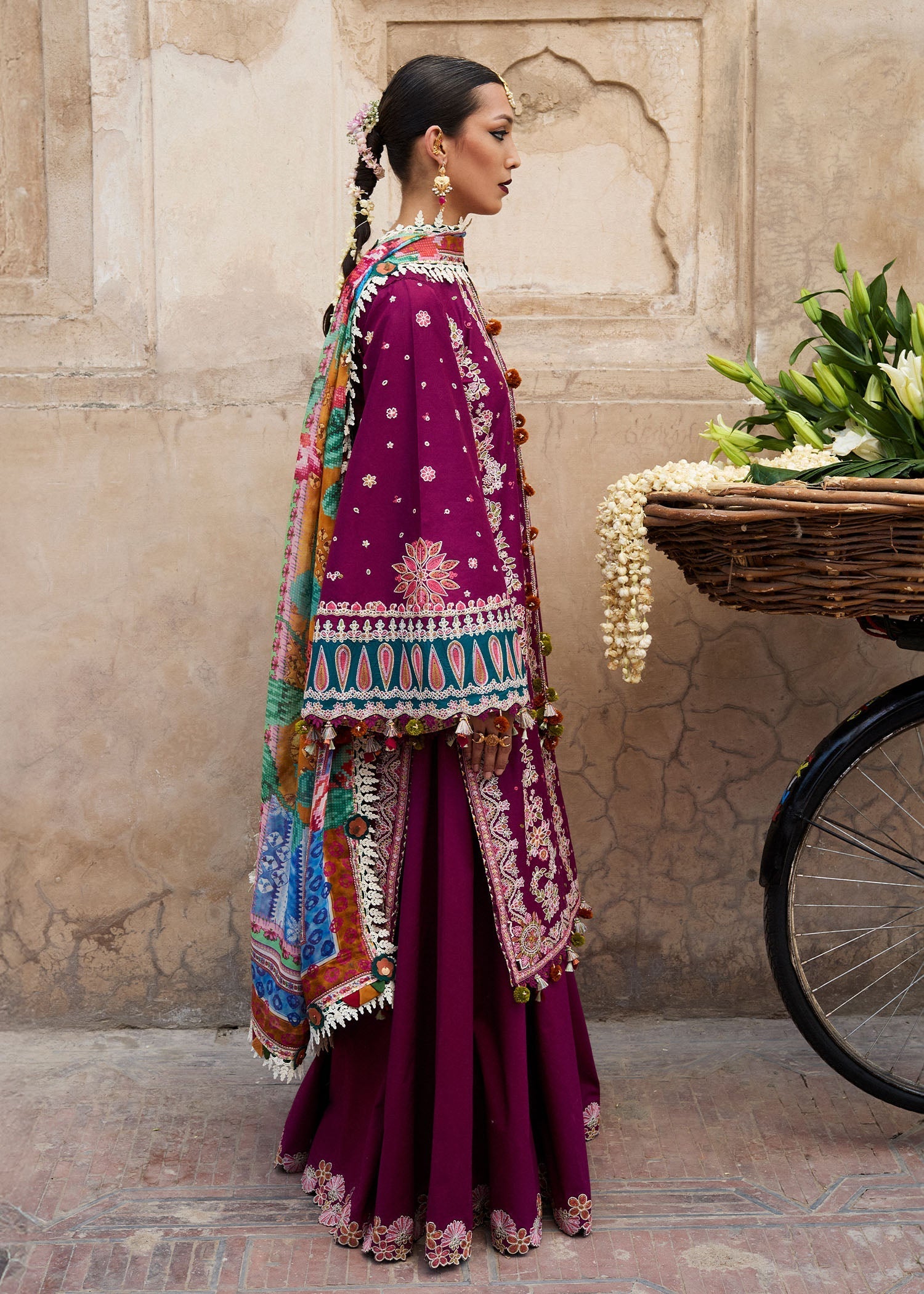Hussain Rehar | Nirmal SS 25 | Kahei M Magenta Lawn