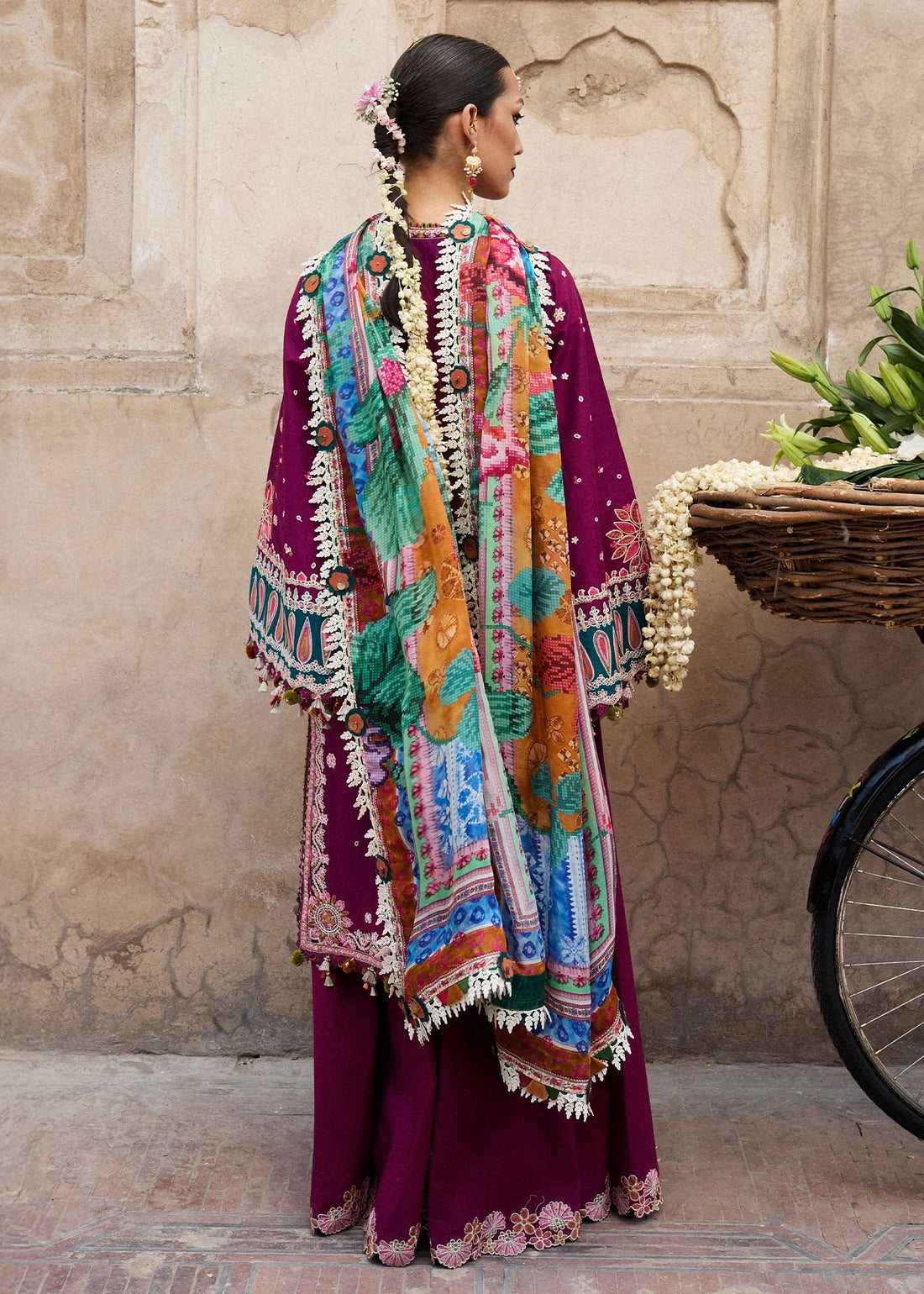 Hussain Rehar | Nirmal SS 25 | Kahei XS Magenta Lawn