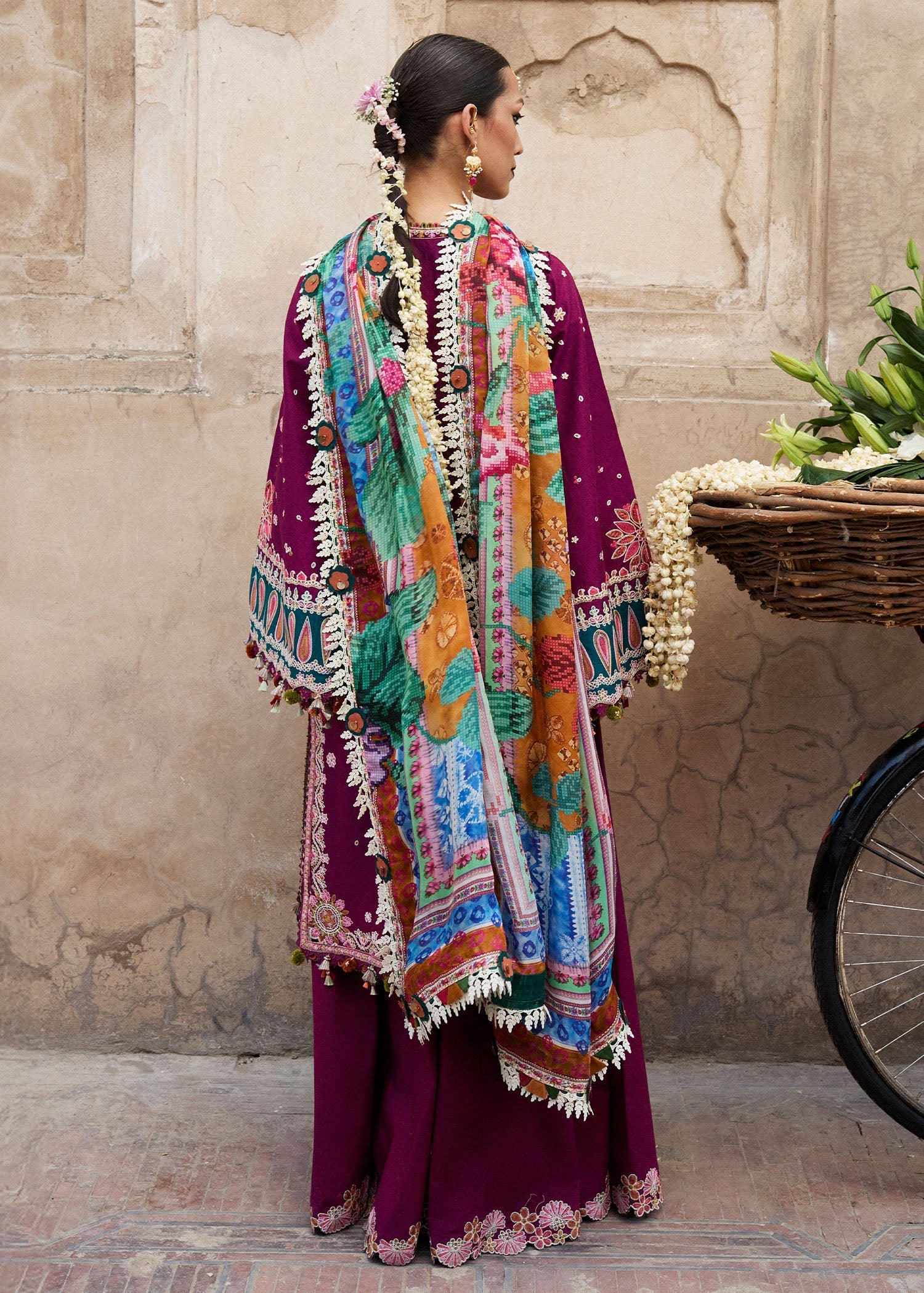 Hussain Rehar | Nirmal SS 25 | Kahei S Magenta Lawn