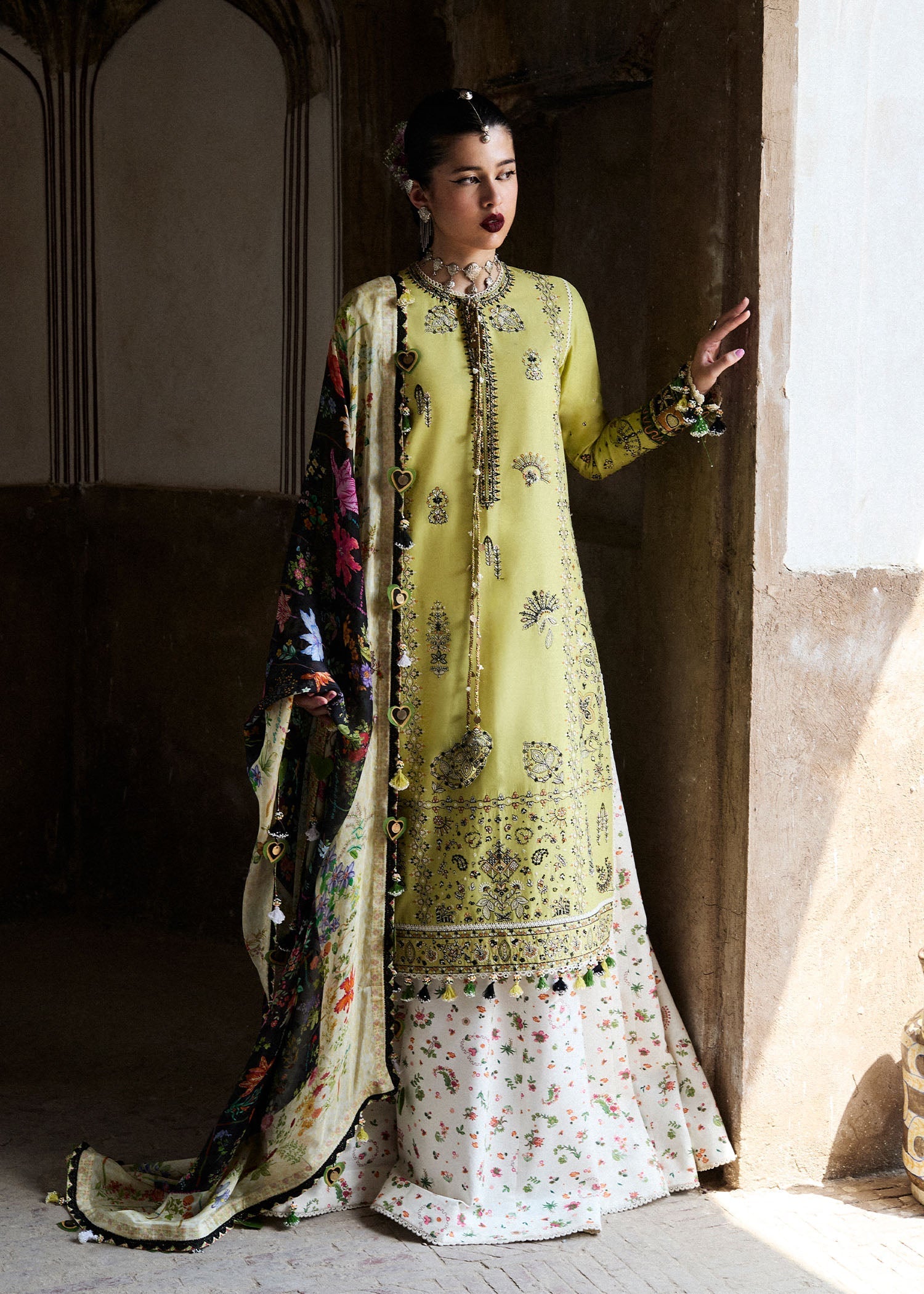 Hussain Rehar | Nirmal SS 25 | Suk M Mint Green Lawn