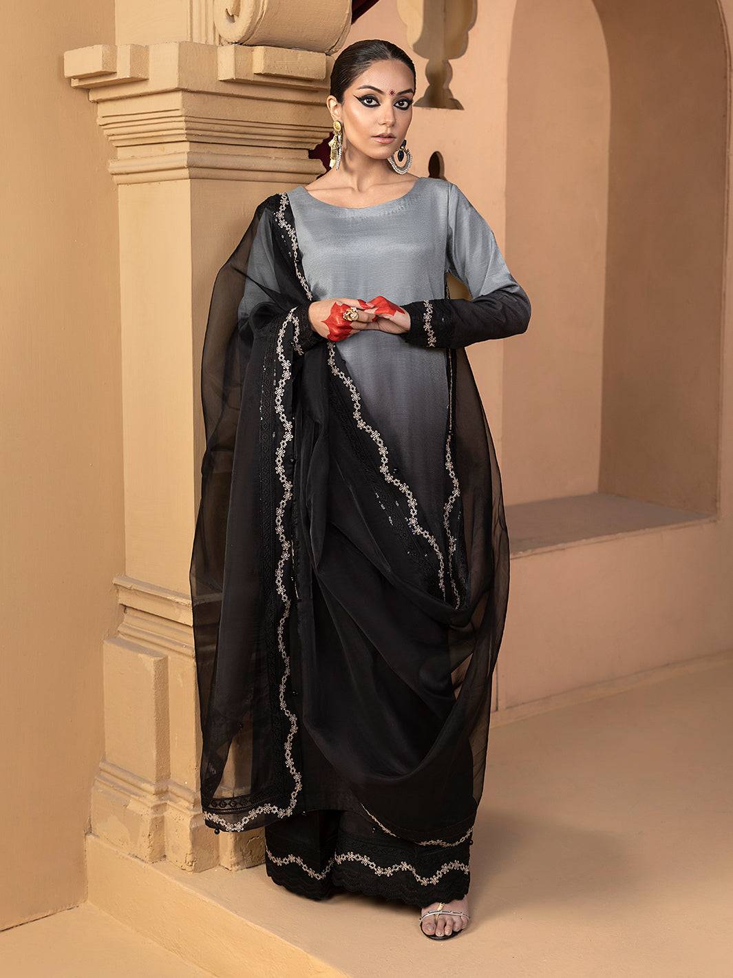 Hem Stitch | Raw Silk Edit 25 | Hazel - Pakistani Designer Dress - by Hemstitch | Type: Ladies Clothes - 100% Original at Saira Sultan