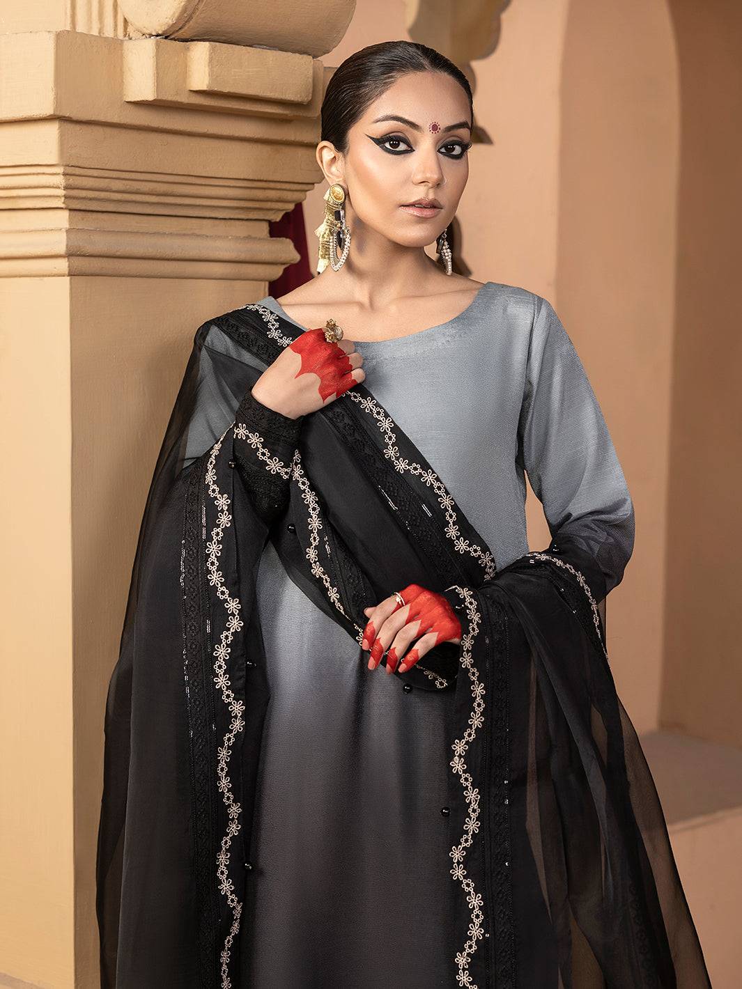 Hem Stitch | Raw Silk Edit 25 | Hazel - Pakistani Designer Dress - by Hemstitch | Type: Ladies Clothes - 100% Original at Saira Sultan