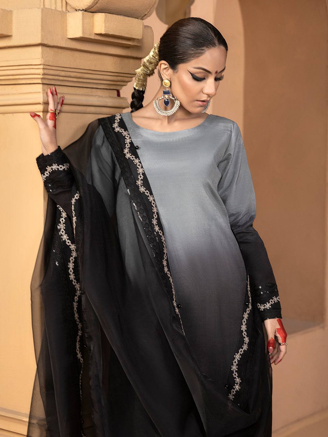 Hem Stitch | Raw Silk Edit 25 | Hazel - Pakistani Designer Dress - by Hemstitch | Type: Ladies Clothes - 100% Original at Saira Sultan