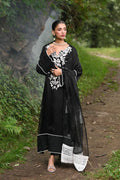Hue Pret | Farasha Luxury Pret | Safa XS Black Pure Organza