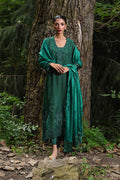 Hue Pret | Farasha Luxury Pret | Insiya XS Deep Green Pure Organza
