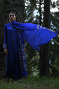 Hue Pret | Farasha Luxury Pret | Livia L Midnight Blue Pure Silk