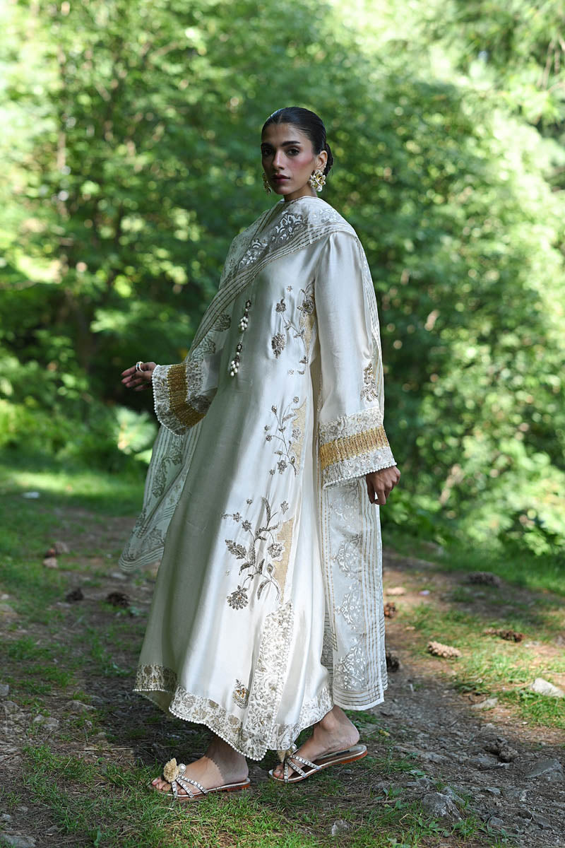 Hue Pret | Farasha Luxury Pret | Nooreh XL Ivory Pure Sheesha Silk