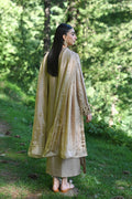 Hue Pret | Farasha Luxury Pret | AFRA S Dusty Beige Pure Sheesha Silk