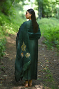 Hue Pret | Farasha Luxury Pret | Nadine S Dark Green Pure Sheesha Silk