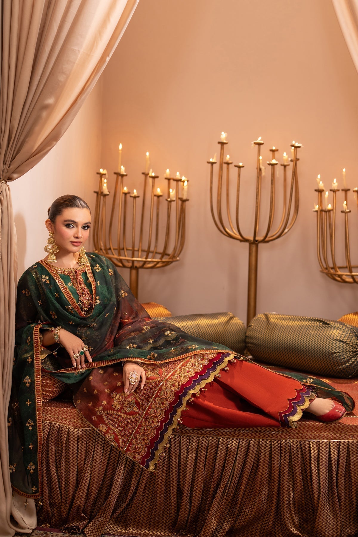 Alizeh | Jhalak Formals | AF-JHLK-02-HUSN Custom Size Multi Chiffon