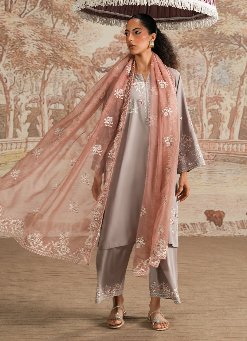 Image | Spring the Tea | ICSTE-213886-12444 XS Gray Cotton Satin