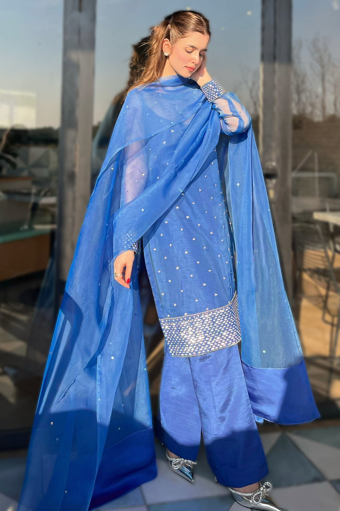 Hana | Signature Series | Azure XS Blue Organza