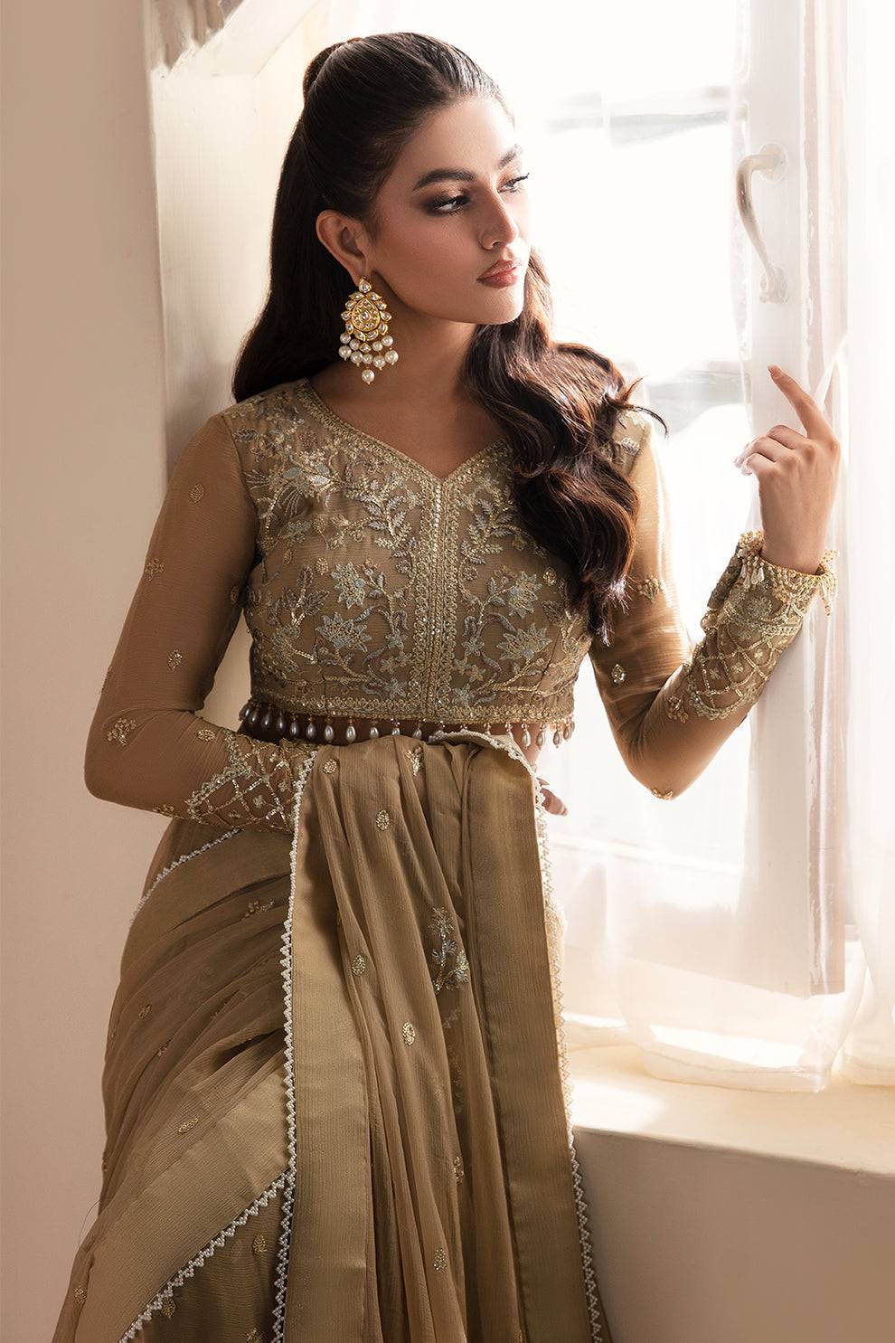 Zarposh | Amirah Collection | Mehru - Pakistani Designer Dress - by Zarposh | Type: Luxury - 100% Original at Saira Sultan