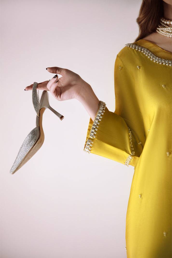 Raja Salahuddin | House of Mina | Sunshine - Pakistani Designer Dress - by Raja Salahuddin | Type: Ladies Clothes - 100% Original at Saira Sultan