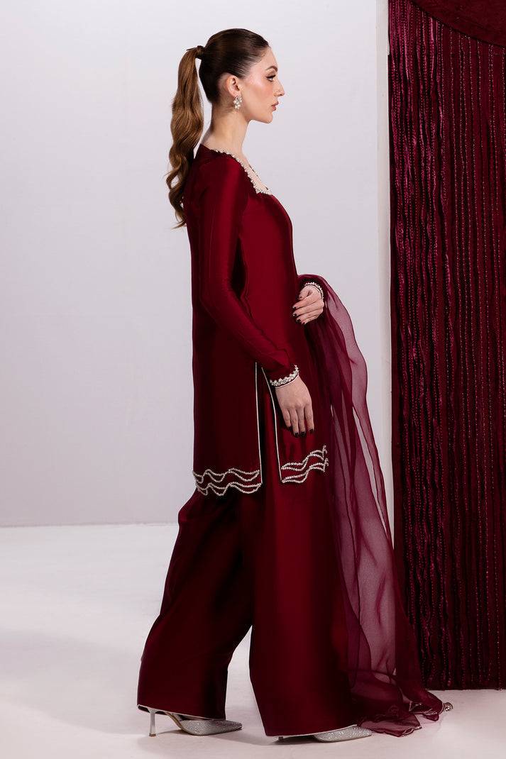 Raja Salahuddin | House of Mina |Ruby - Pakistani Designer Dress - by Raja Salahuddin | Type: Ladies Clothes - 100% Original at Saira Sultan