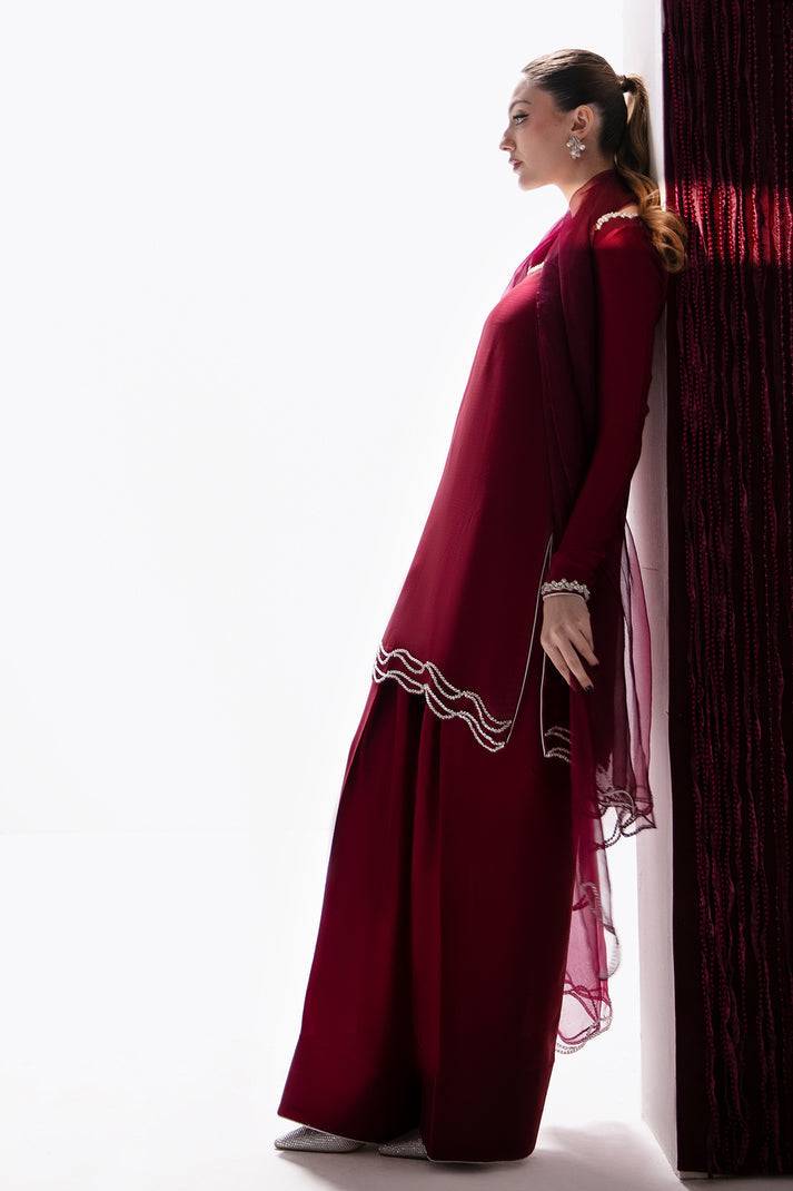Raja Salahuddin | House of Mina |Ruby - Pakistani Designer Dress - by Raja Salahuddin | Type: Ladies Clothes - 100% Original at Saira Sultan