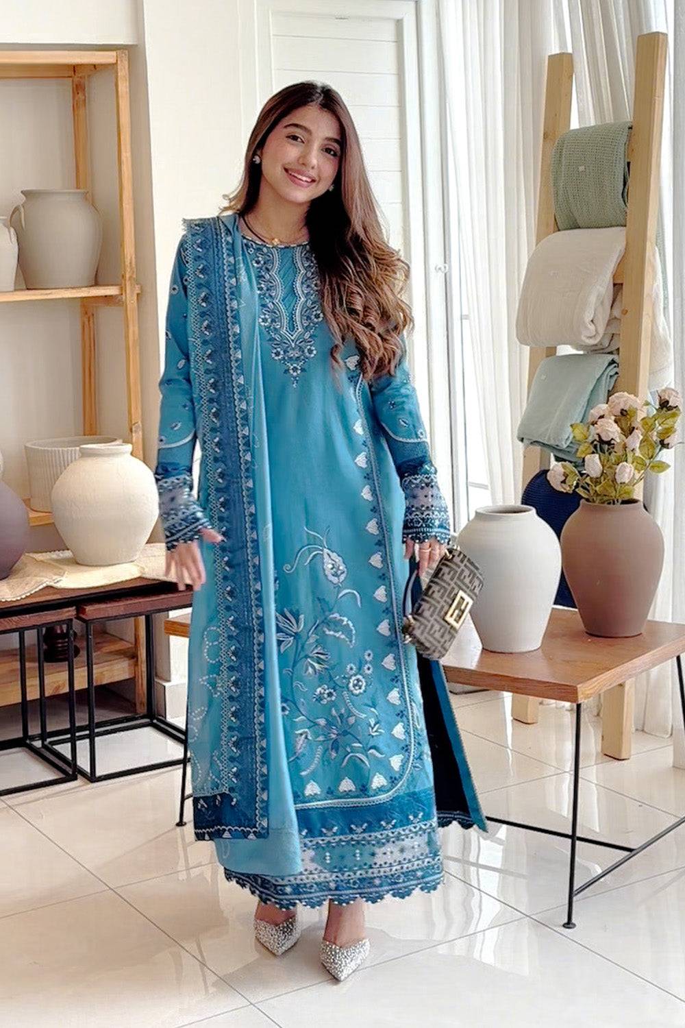 Maryum N Maria | Elara 25 |BLUE MOON - MS50370 - Pakistani Designer Dress - by Maryum N Maria | Type: Ladies Clothes - 100% Original at Saira Sultan