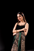 Ayesha and Usman | Celestial Night | Maya XL Emerald Green Silk
