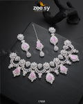 Aether Necklace Silver Pink