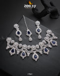 Aether Necklace Silver Blue