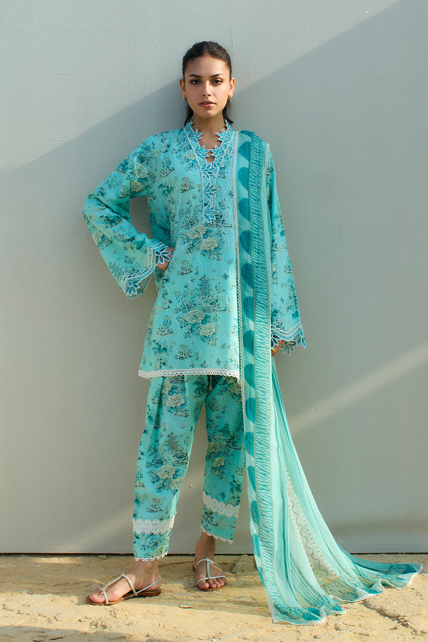 Sania Maskatiya | Luxury Lawn 25 | Myra (B) - Pakistani Designer Dress - by Sania Maskatiya - Type : Ladies Clothes - 100% Original at Saira Sultan