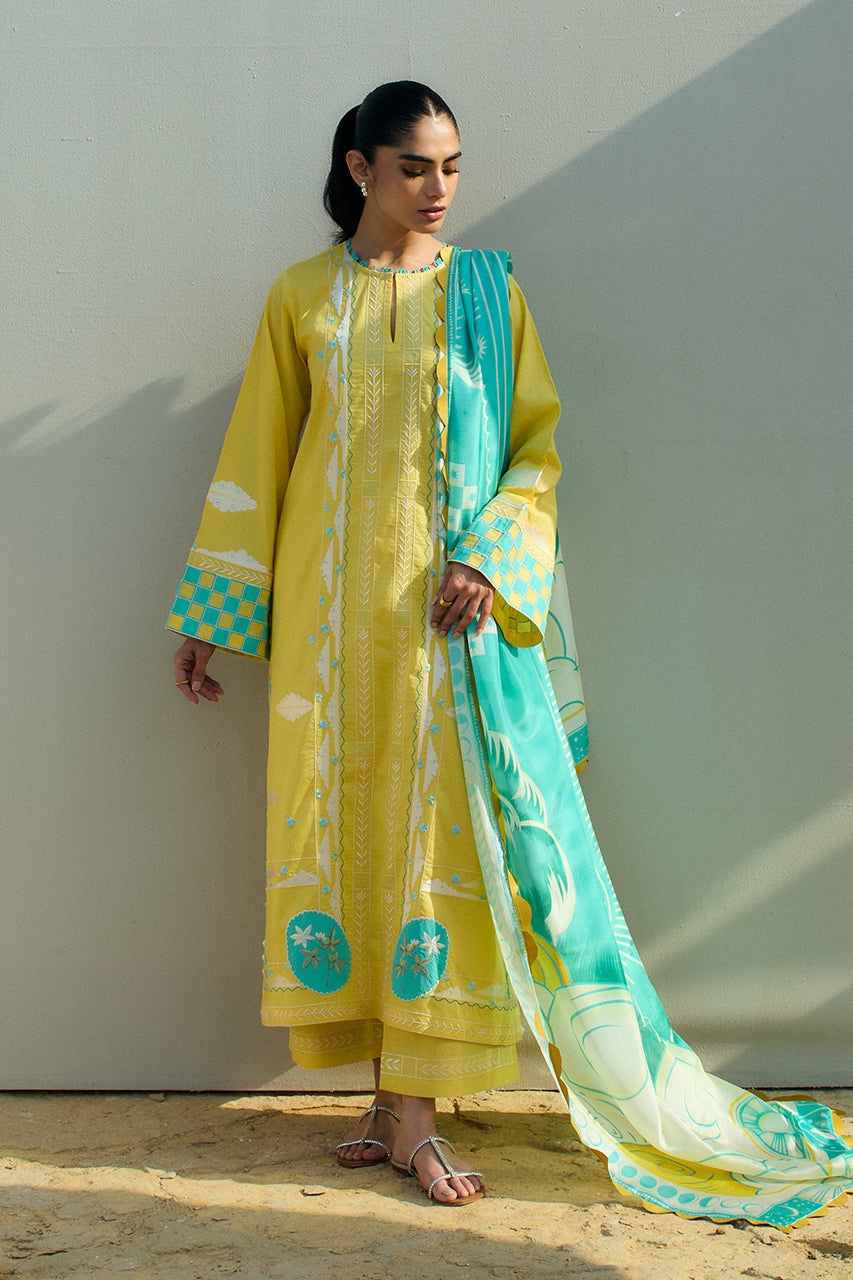 Sania Maskatiya | Luxury Lawn 25 | Vivi (A) - Pakistani Designer Dress - by Sania Maskatiya - Type : Ladies Clothes - 100% Original at Saira Sultan