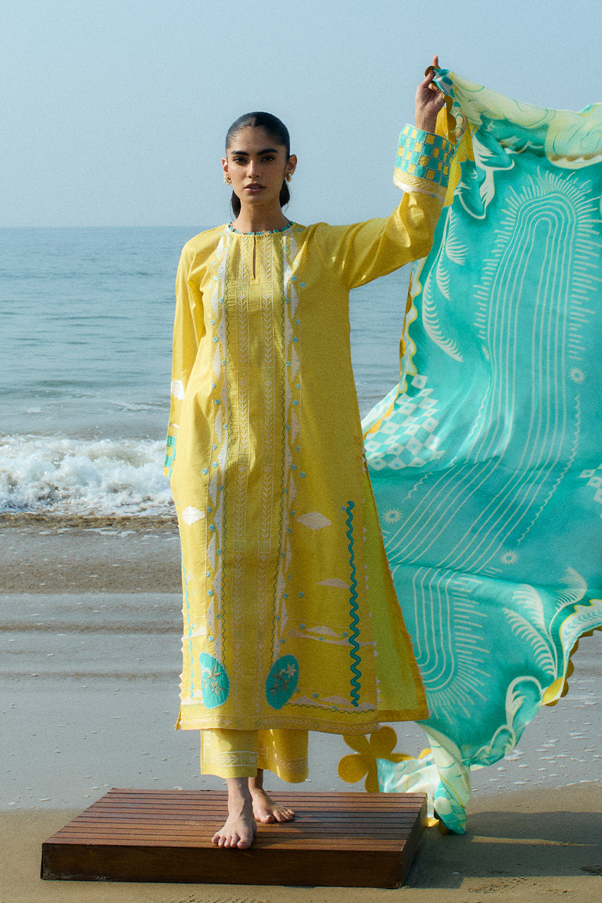 Sania Maskatiya | Luxury Lawn 25 | Vivi (A) - Pakistani Designer Dress - by Sania Maskatiya - Type : Ladies Clothes - 100% Original at Saira Sultan