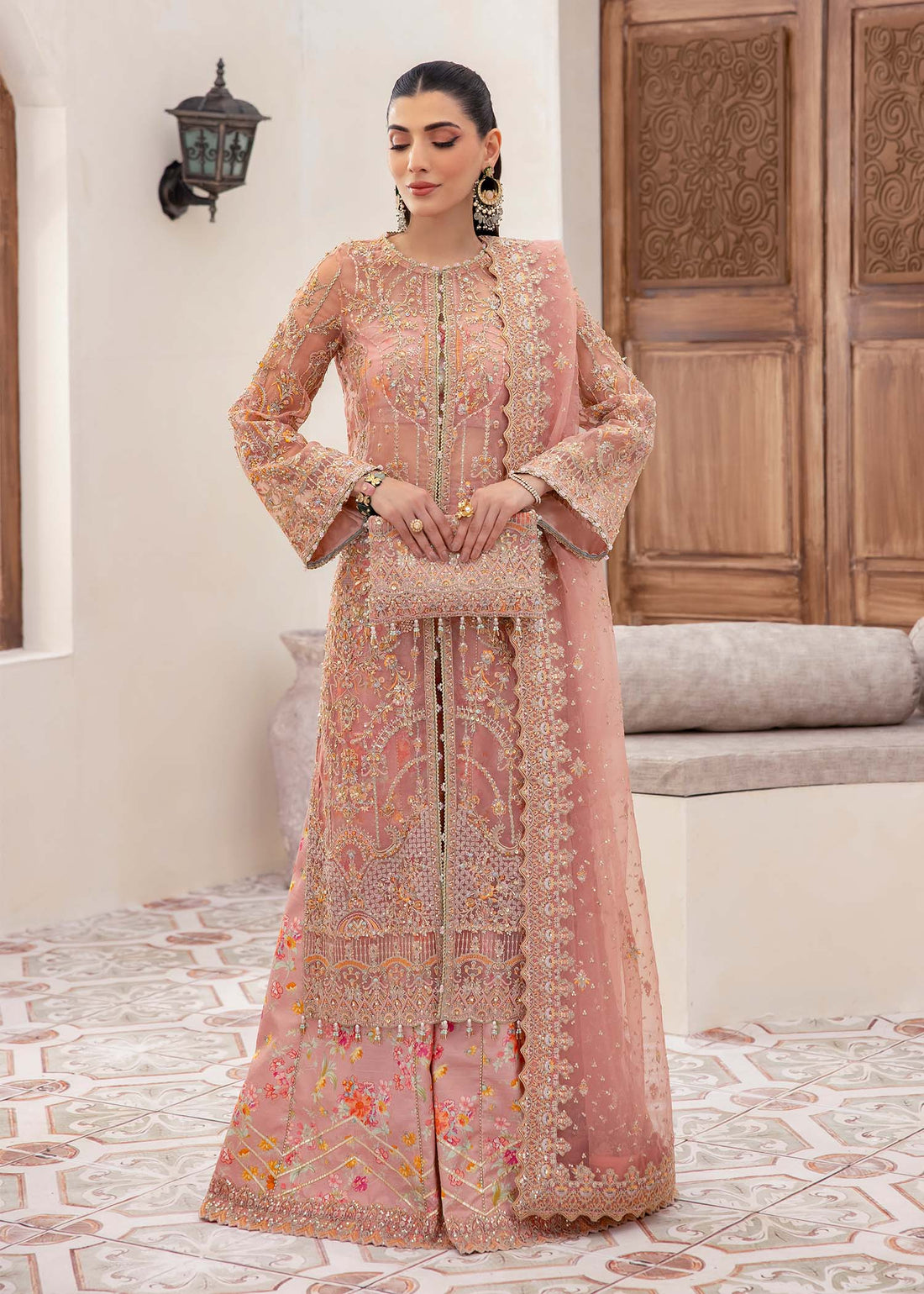 Kanwal Malik | Mirha Eid Luxury Pret 25 | Eshaal XS Pink Organza