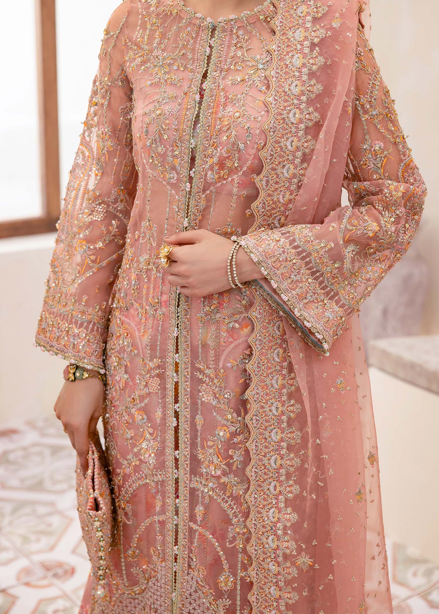 Kanwal Malik | Mirha Eid Luxury Pret 25 | Eshaal M Pink Organza