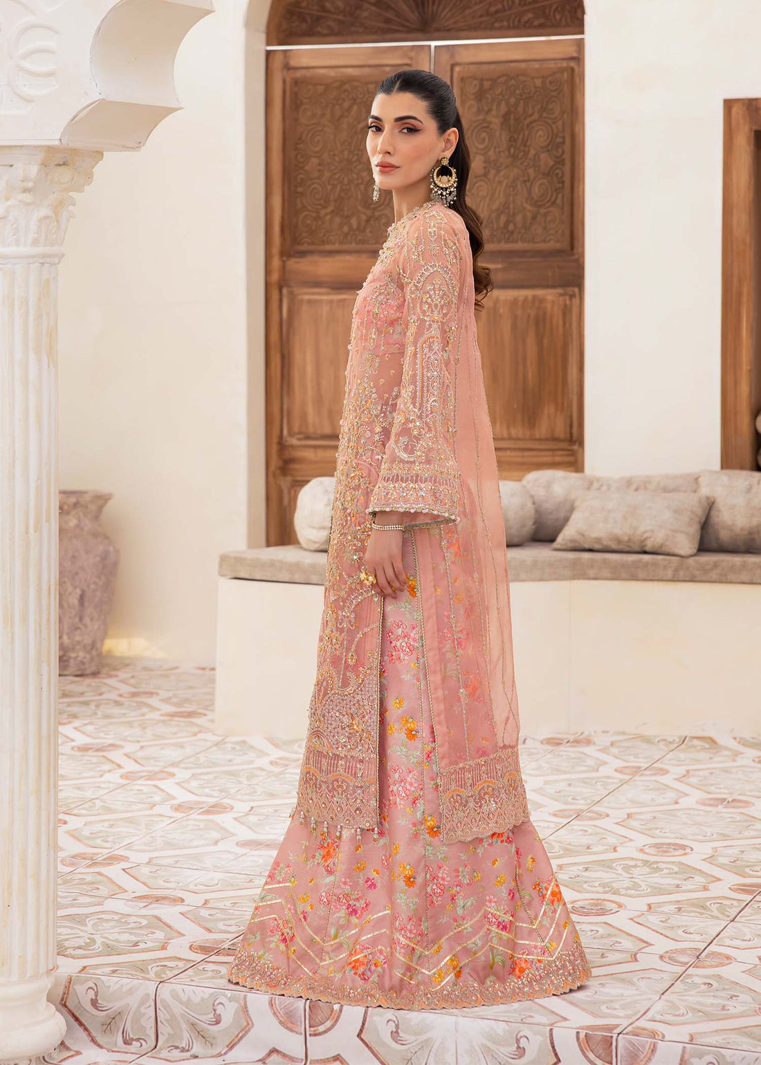 Kanwal Malik | Mirha Eid Luxury Pret 25 | Eshaal XS Pink Organza