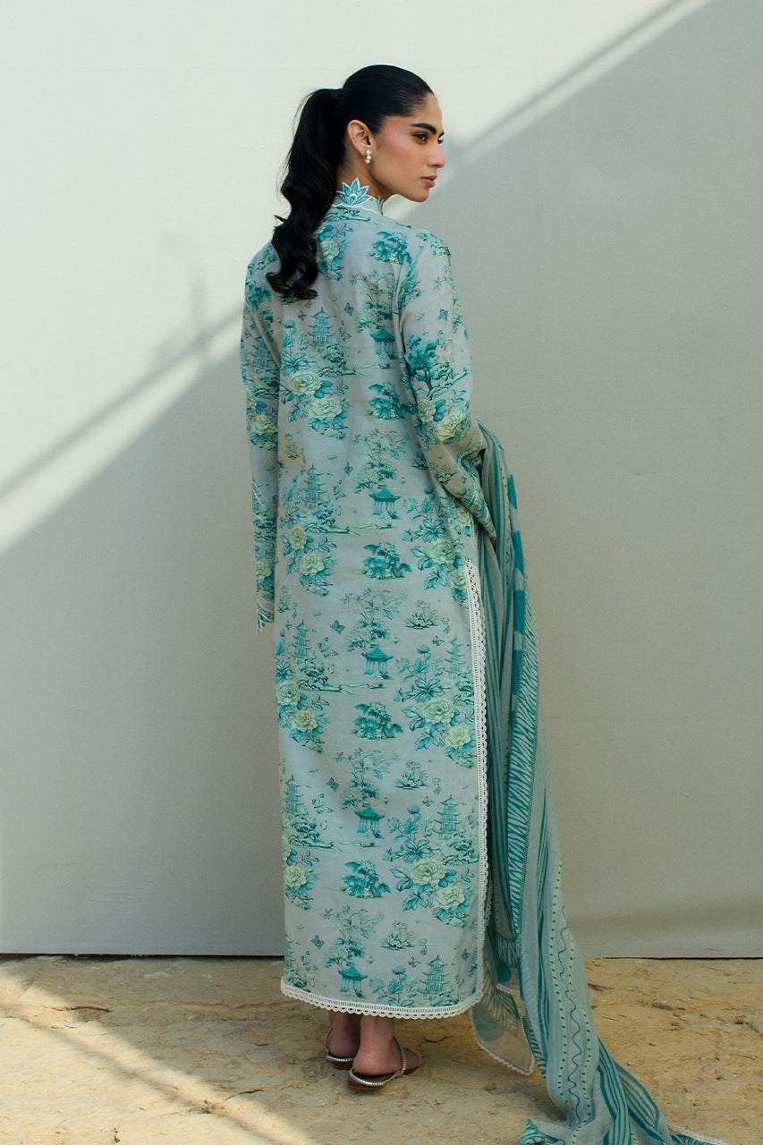 Sania Maskatiya | Luxury Lawn 25 | Myra (A) - Pakistani Designer Dress - by Sania Maskatiya - Type : Ladies Clothes - 100% Original at Saira Sultan