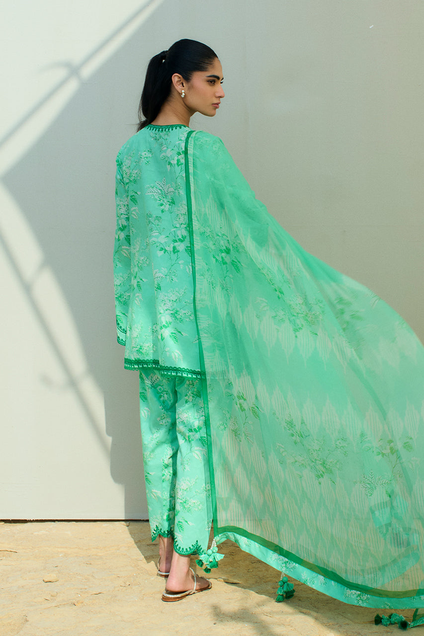 Sania Maskatiya | Luxury Lawn 25 | Azur (B) - Pakistani Designer Dress - by Sania Maskatiya - Type : Ladies Clothes - 100% Original at Saira Sultan
