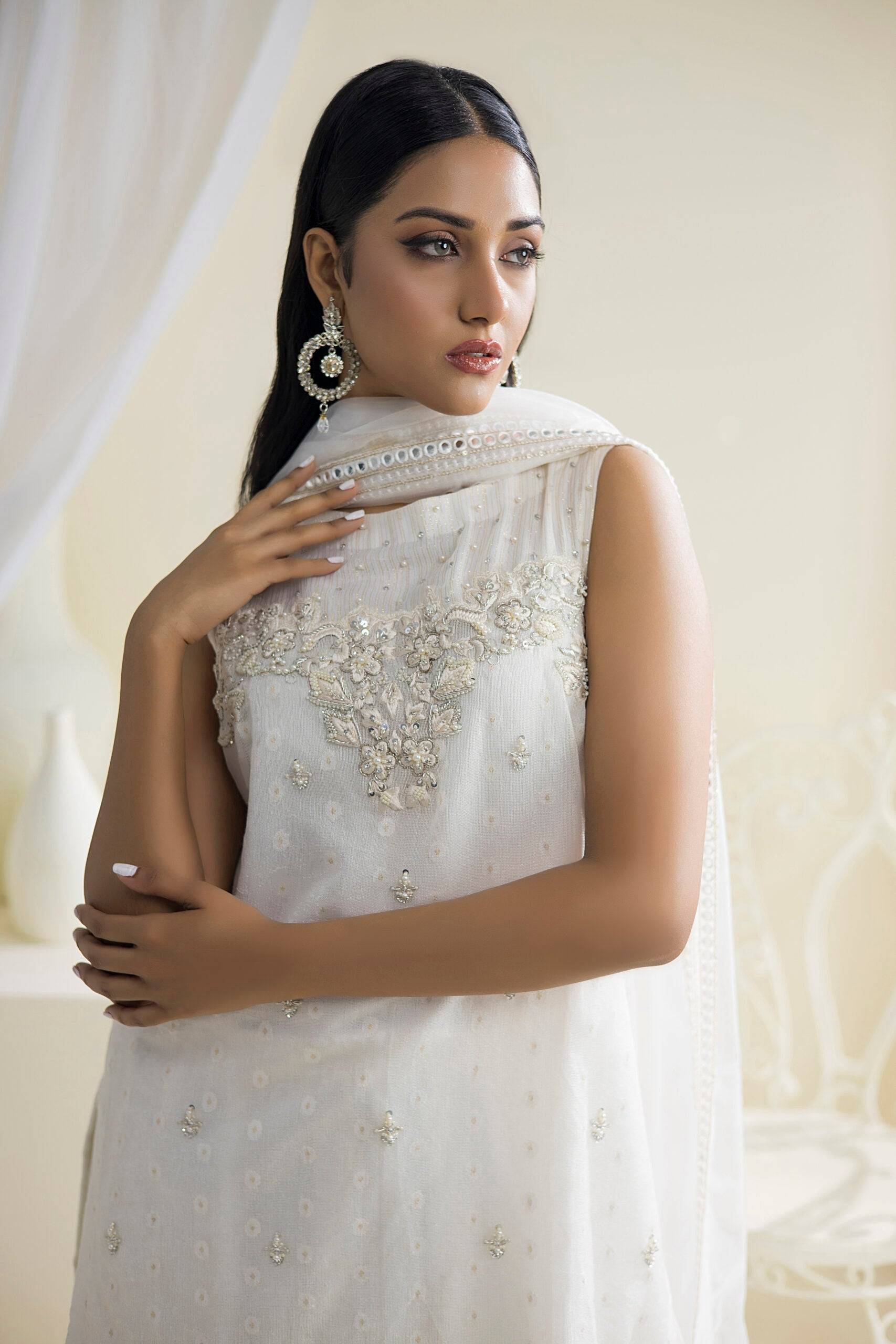 Farhat Jahan | Luxury Pret | Chloe - Pakistani Designer Dress - by Farhat Jahan | Type: Formal - 100% Original at Saira Sultan