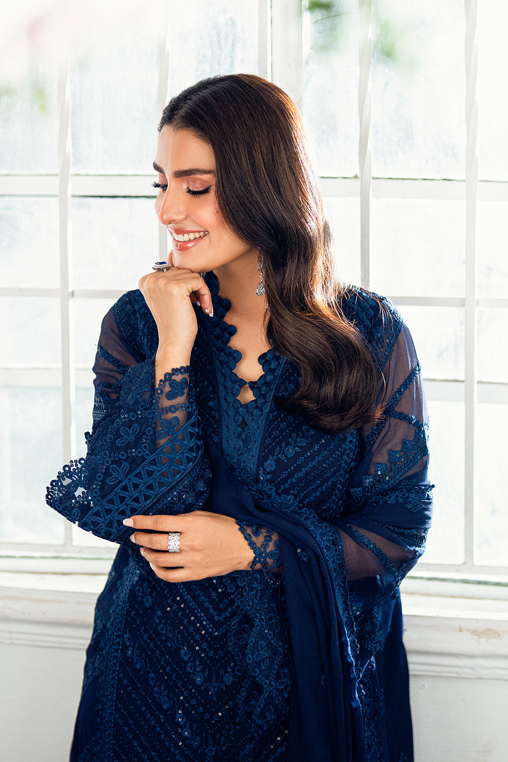 Azure | Vogue Formals | Imperial Midnight XL Navy Blue Chiffon