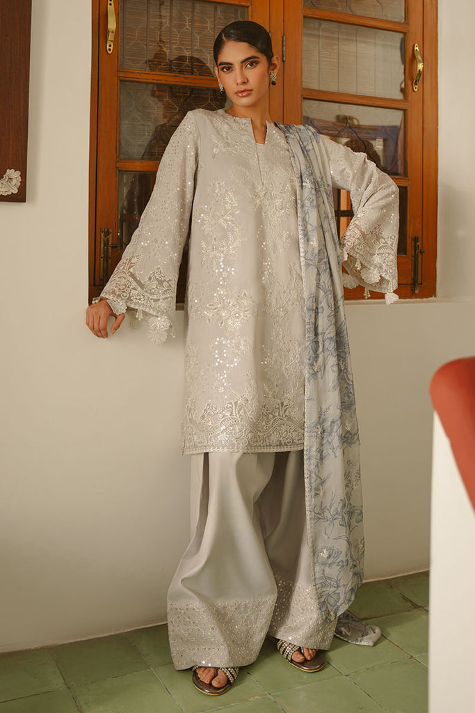 Cross Stitch | Luxe Atelier 25 | GRAY DAWN XS Light Gray Silk