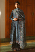 Cross Stitch | Luxe Atelier 25 | MAJESTIC TEAL L Blue Gray Silk