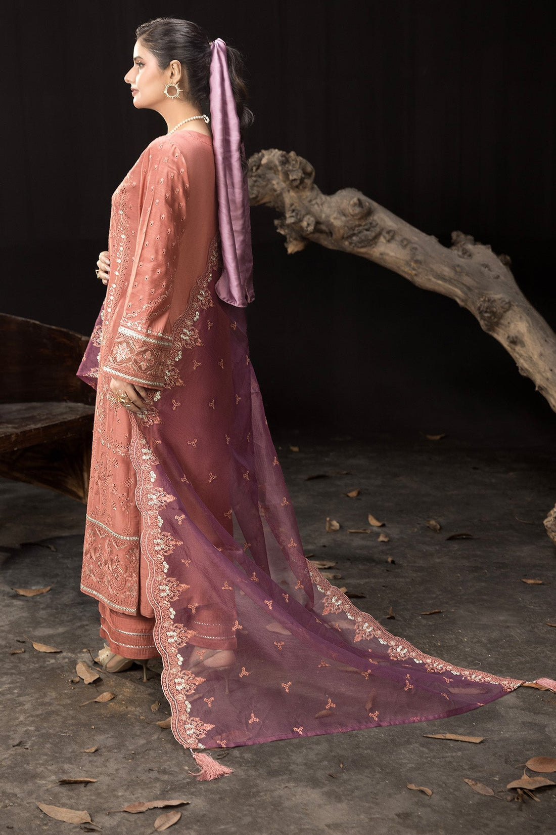 Imrozia Premium | Gulzar e Dil | I.P-102 Gul XS Coral Viscose