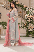 Imrozia Premium | Dilkash Formals | IP-106 Kavita Custom Size Gray Organza