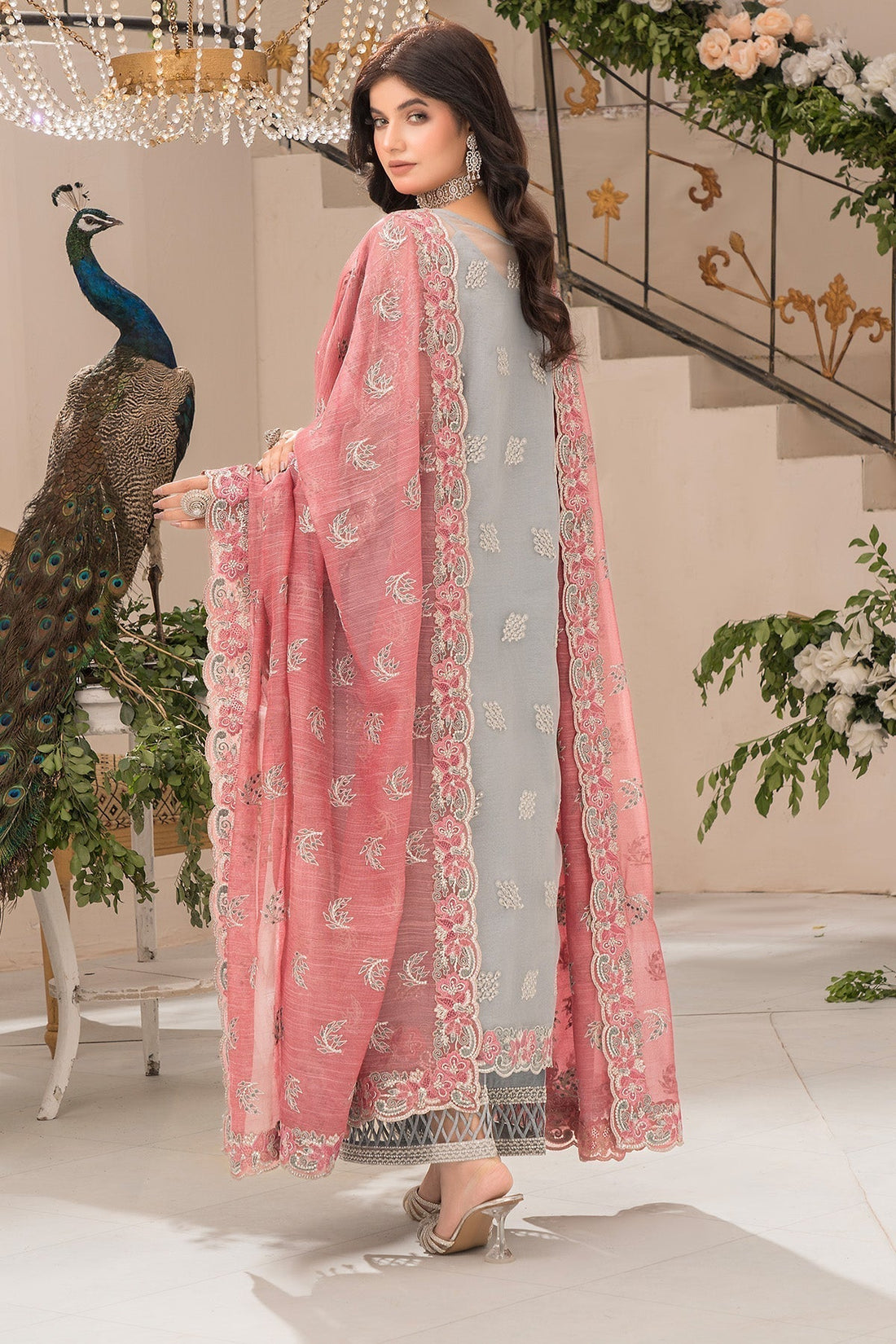 Imrozia Premium | Dilkash Formals | IP-106 Kavita XS Gray Organza