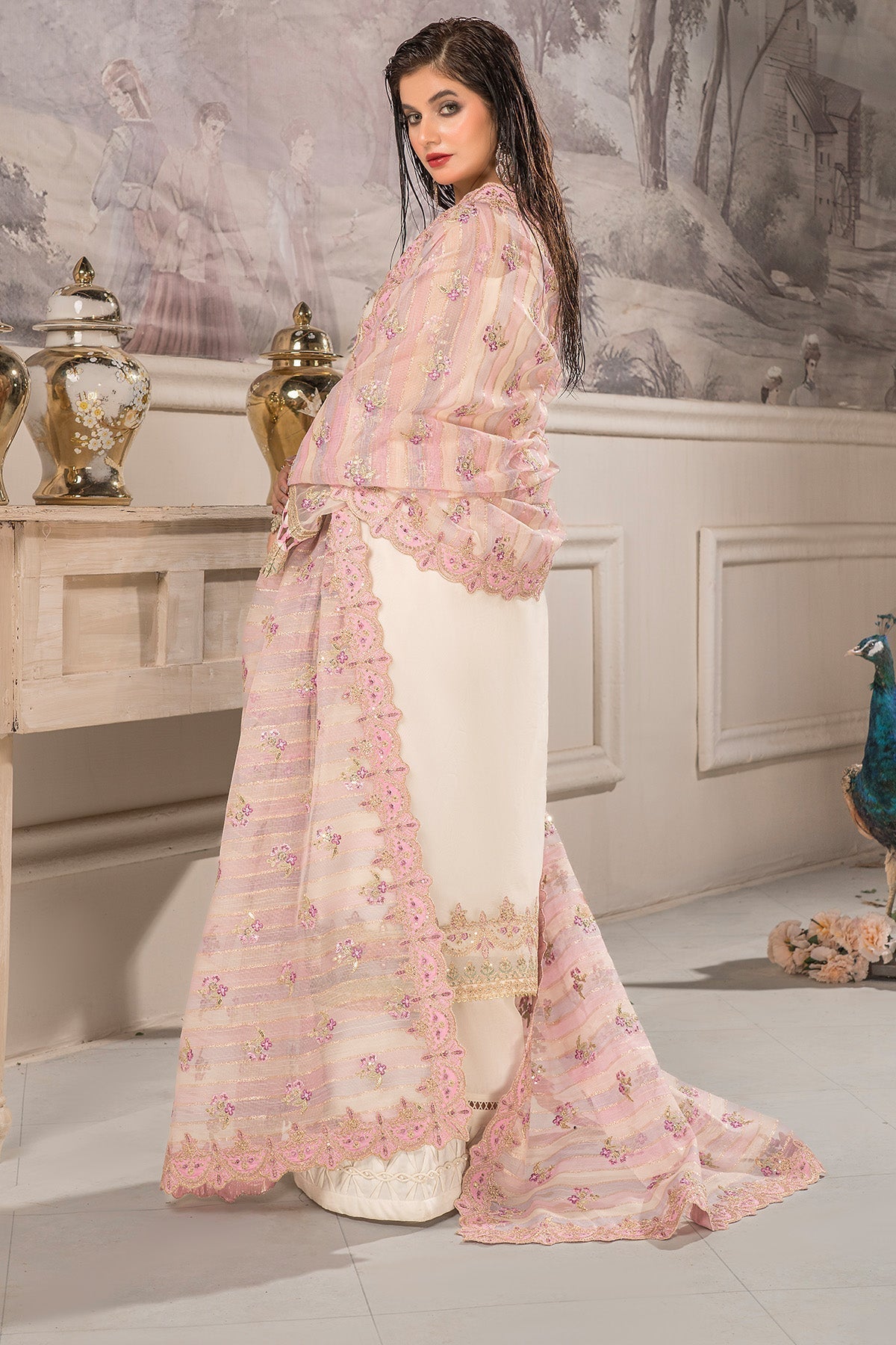 Imrozia Premium | Dilkash Formals | IP-108 Saanjh M Off White Organza