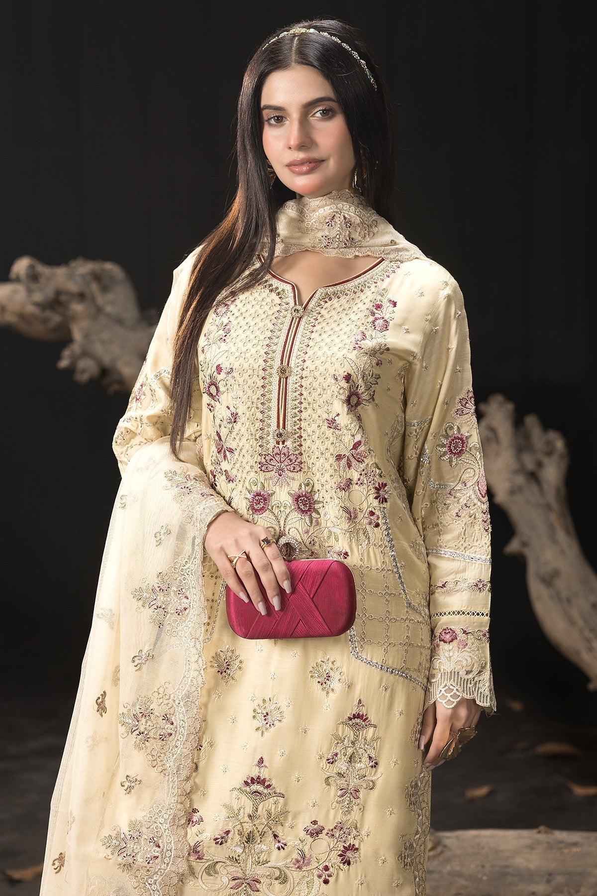 Imrozia Premium | Gulzar e Dil | I.P-97 Mehr L Pastel Yellow Viscose