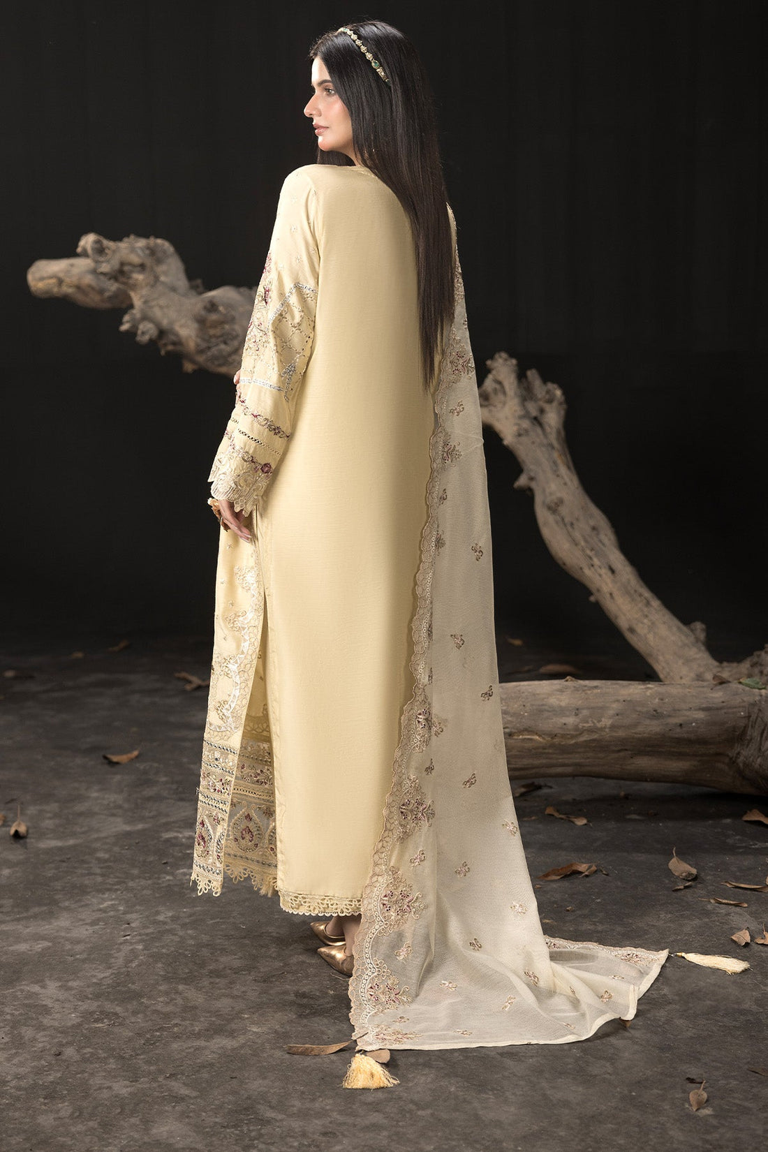 Imrozia Premium | Gulzar e Dil | I.P-97 Mehr XS Pastel Yellow Viscose