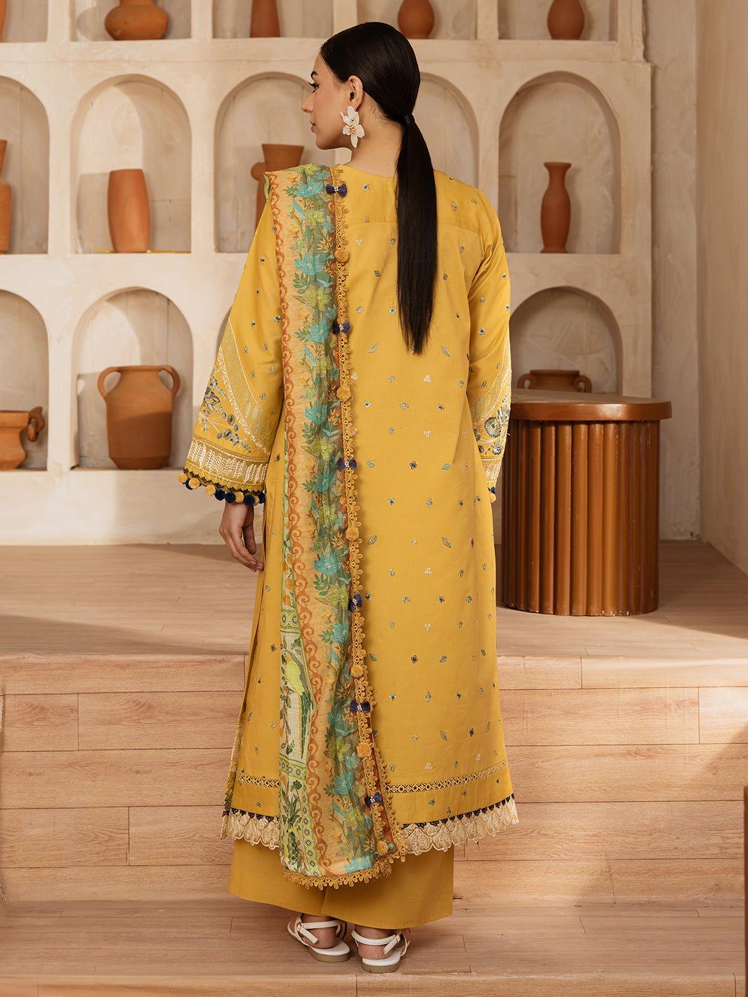 Mahnur | Florence Luxury Lawn 25 | ILENA XS Yellow Lawn